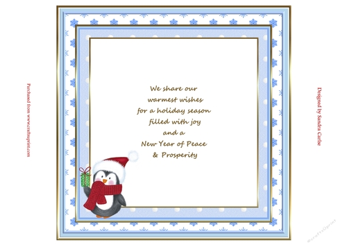 Happy Penguin Christmas Insert 2 to match cup913278_719
