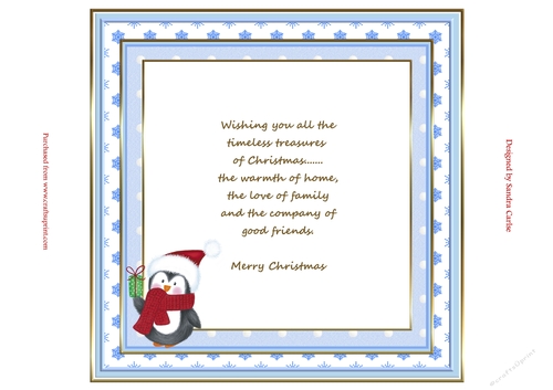 Happy Penguin Christmas Insert 3 to match cup913278_719
