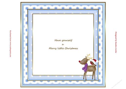 Rudolph & Robin Christmas Insert 1 to match cup913329_719