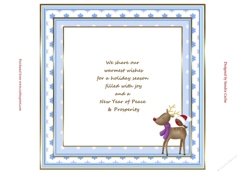 Rudolph & Robin Christmas Insert 2 to match cup913329_719