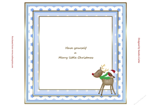 Rudolph & Robin Christmas Insert 1 to match cup913676_719