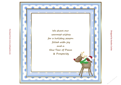 Rudolph & Robin Christmas Insert 2 to match cup913676_719
