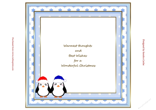 Christmas Penguin Insert to match cup912532_719
