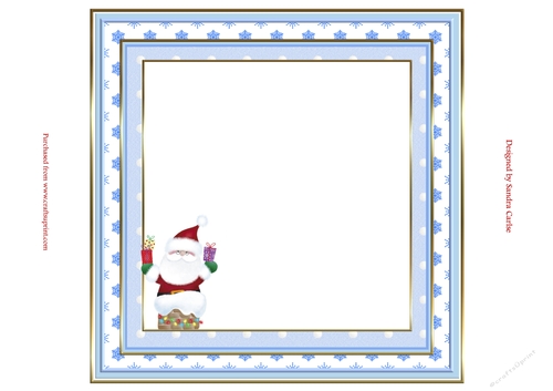 Santa & Robin Christmas Insert to match cup913725_719