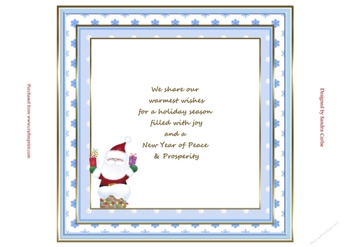 Santa & Robin Christmas Insert 1 to match cup913725_719