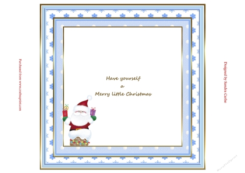 Santa & Robin Christmas Insert to match cup913725_719