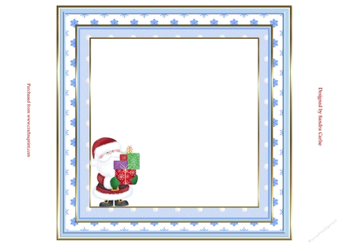 Santa & Robin Christmas Insert to match cup913729_719