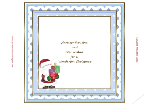 Santa & Robin Christmas Insert to match cup913729_719