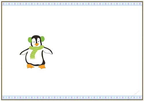 Happy Penguin Christmas Blank Insert to match cup920603_719