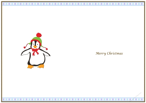 Happy Penguin Christmas Insert to match cup920610_719