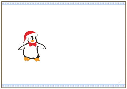 Happy Penguin Christmas Blank Insert to match cup920641_719