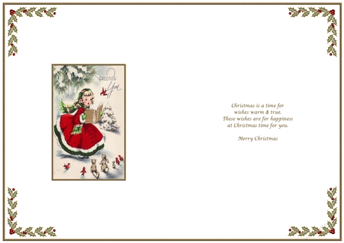 Merry Christmas Vintage Insert to match cup920643_719