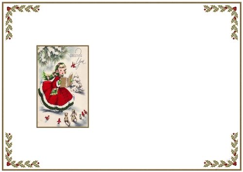 Merry Christmas Vintage Insert to match cup920643_719