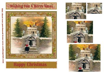 Christmas Welcome Pyramid Topper