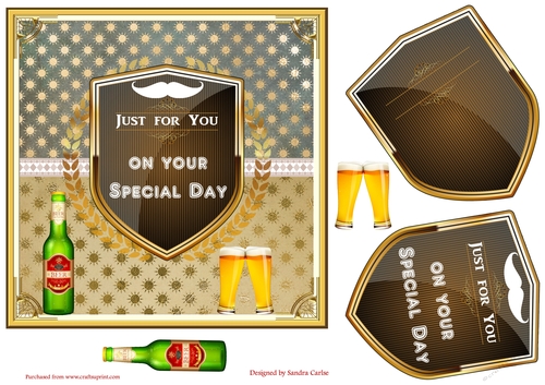 Special Day Decoupage Topper
