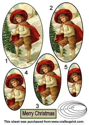 Christmas Fun Oval Topper