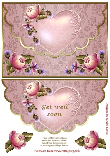 Scalloped Edge Get Well Soon Topper