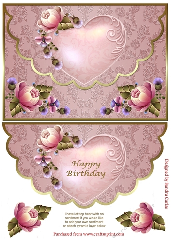 Scalloped Edge Happy Birthday Topper