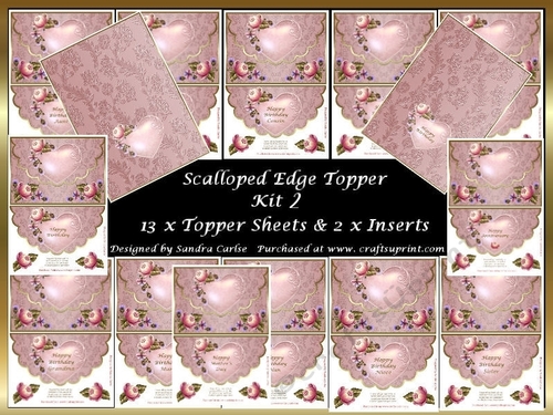 Scalloped Edge Topper kit 15 sheets