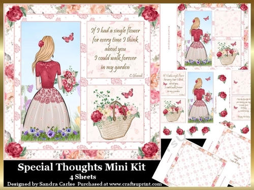 Summer Special Birthday Decoupage Mini Kit 