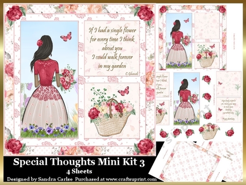 Summer Special Birthday Decoupage Mini Kit