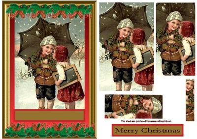 Vintage Christmas Joy Topper