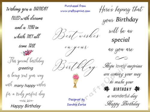 Birthday Wordart Sentiment Kit 2