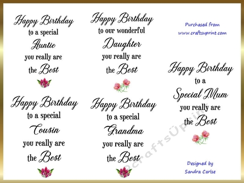 Special Birthday Wordart Kit