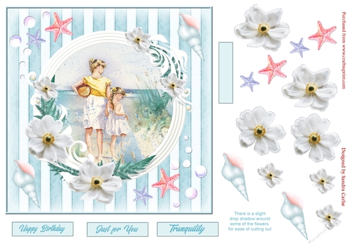 By the Sea Tranquility Decoupage Topper 3
