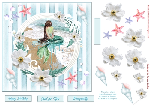 By the Sea Tranquility Decoupage Topper 6