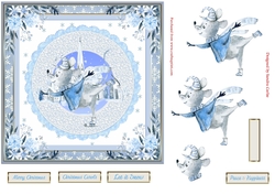 Christmas Let it Snow Topper 3