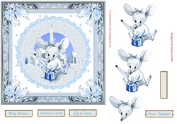 Christmas Let it Snow Topper 4