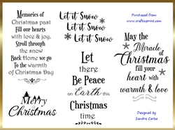Christmas Time Wordart Sentiments Kit 9