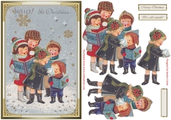Christmas Its cold outside Decoupage Topper