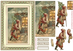 Christmas Night Vintage Topper