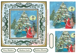 Christmas Carols 7x7ins Topper 1