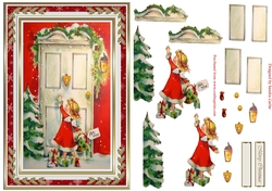 For you at Christmas Decoupage Topper