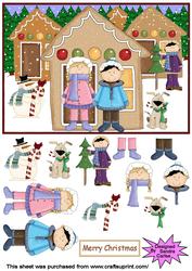 Come & Join Us at Christmas Decoupage Topper