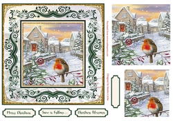 Christmas Snow is Falling Pyramid Topper