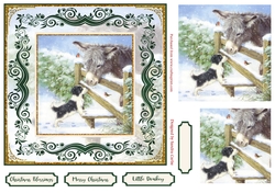 Christmas Little Donkey Topper