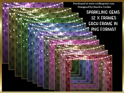 Sparkling Gems 12 x Frames Kit 1