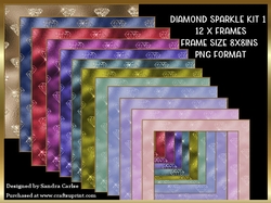 Diamond Sparkle 12 x Frames Kit 1