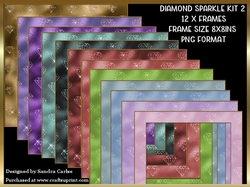 Diamond Sparkle 12 x Frames Kit 2