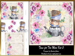 Time for Tea Floral Decoupage Mini Kit 3