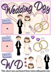 Wedding Day Decoupage Topper