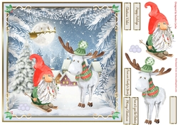 Christmas Gnomes Decoupage Topper 3