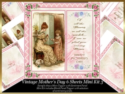 Vintage Mothers Day/Birthday Topper Mini Kit 3