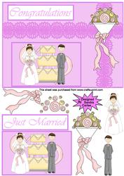 Wedding Congratulations Decoupage Topper