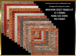 Authentic Brickwork 12 x Frames Kit