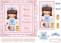Thank You Nurse Decoupage Topper 1